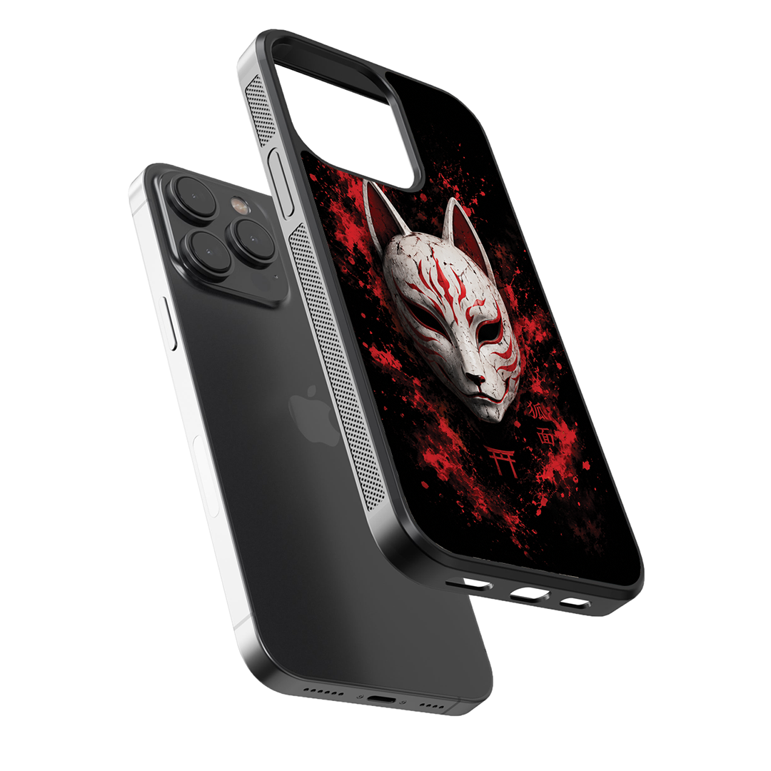 Crimson Kitsune Premium Glass Case