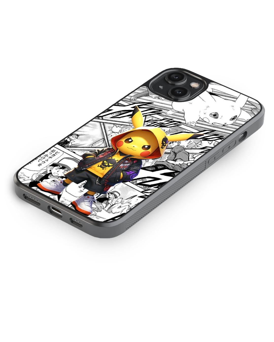 Pikachu Streetwear Premium Glass Case