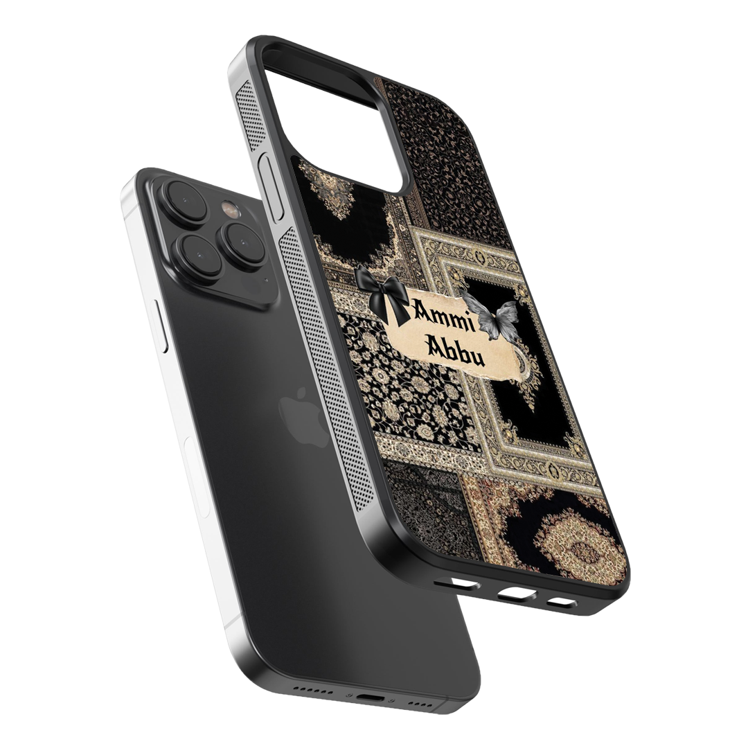 Royal Noir Premium Glass Phone Case