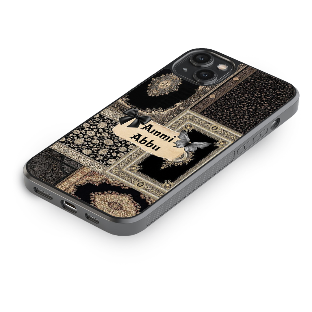 Royal Noir Premium Glass Phone Case