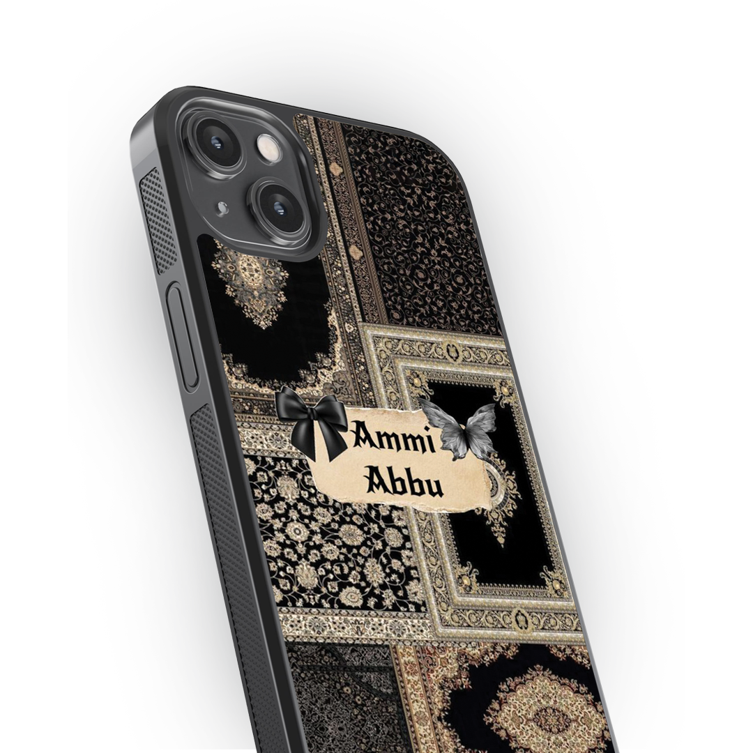 Royal Noir Premium Glass Phone Case