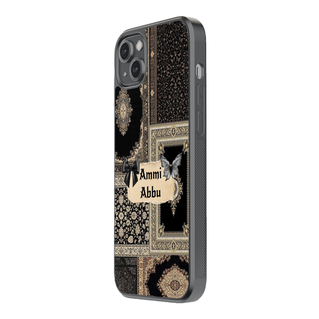 Royal Noir Premium Glass Phone Case