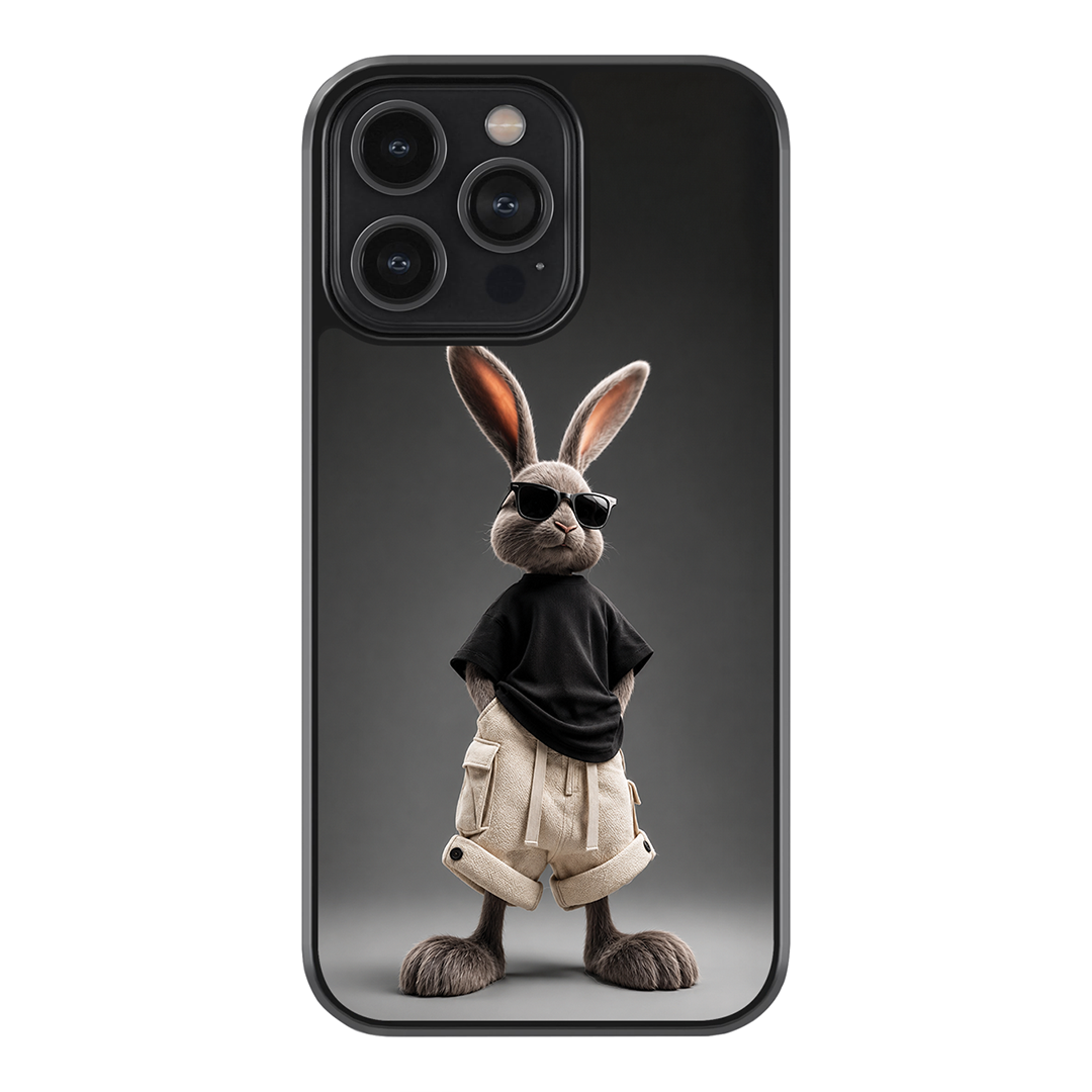 Cool Bunny Premium Glass Case
