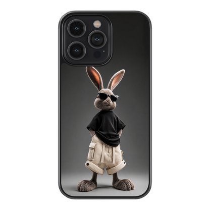 Cool Bunny Premium Glass Case