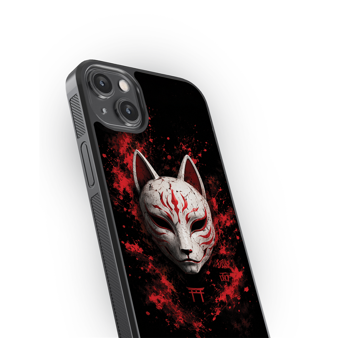 Crimson Kitsune  Premium Glass Case