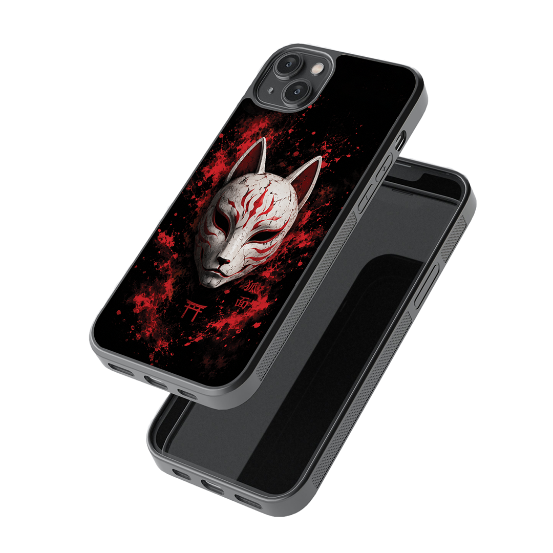 Crimson Kitsune  Premium Glass Case