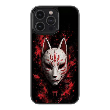 Crimson Kitsune  Premium Glass Case