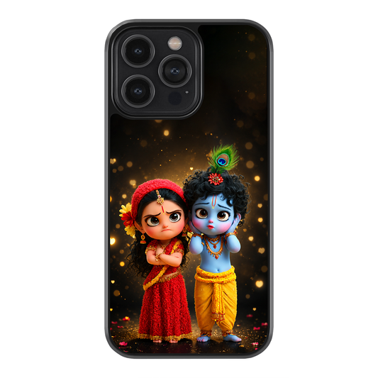 Little Radha Krishna Premium Glass Case