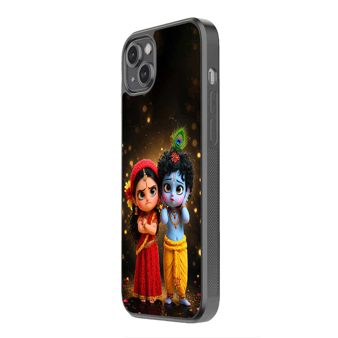 Little Radha Krishna Premium Glass Case