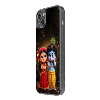 Little Radha Krishna Premium Glass Case