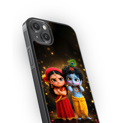 Little Radha Krishna Premium Glass Case
