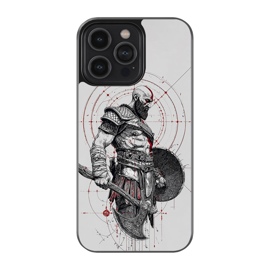 Kratos Warrior Glass Phone Case