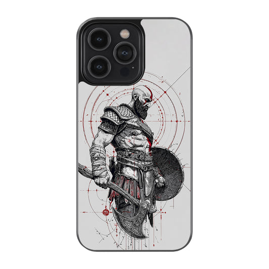 Kratos Warrior Glass Phone Case