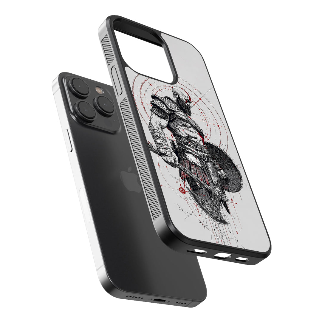 Kratos Warrior Glass Phone Case