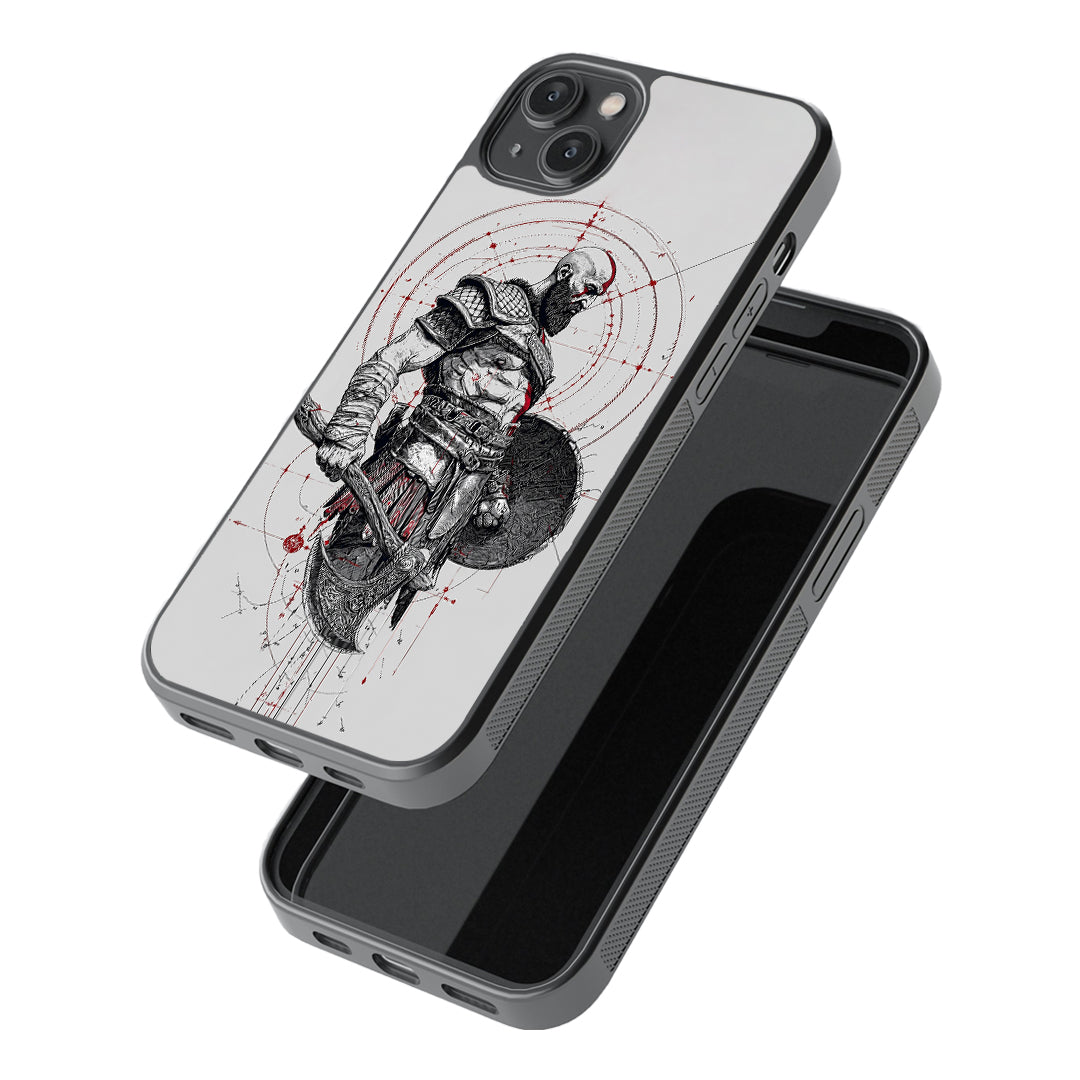 Kratos Warrior Glass Phone Case
