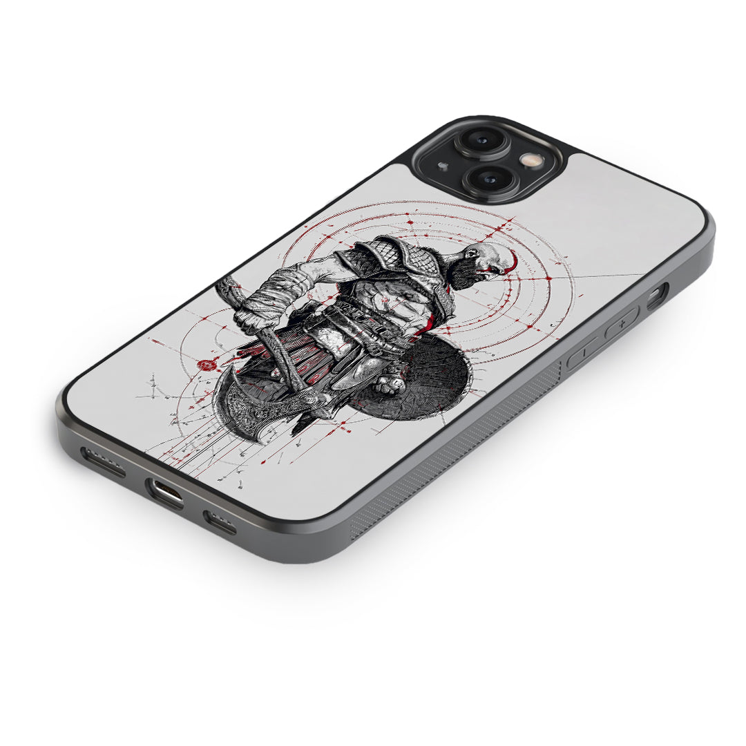 Kratos Warrior Glass Phone Case