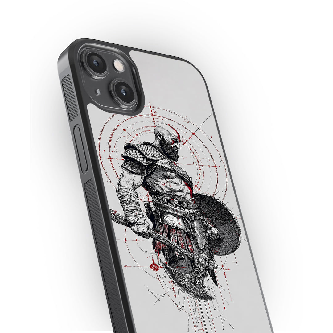 Kratos Warrior Glass Phone Case