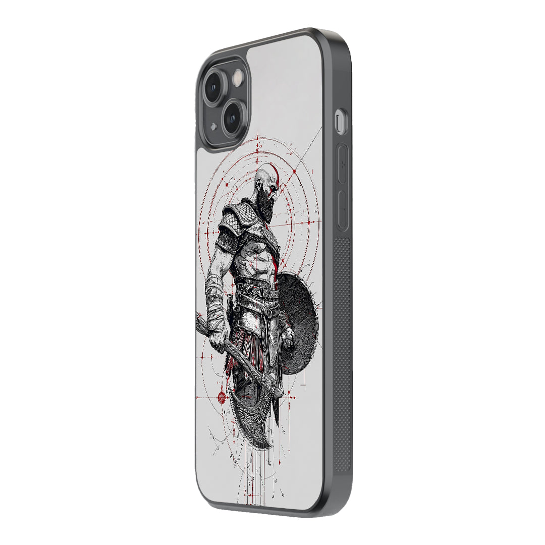 Kratos Warrior Glass Phone Case