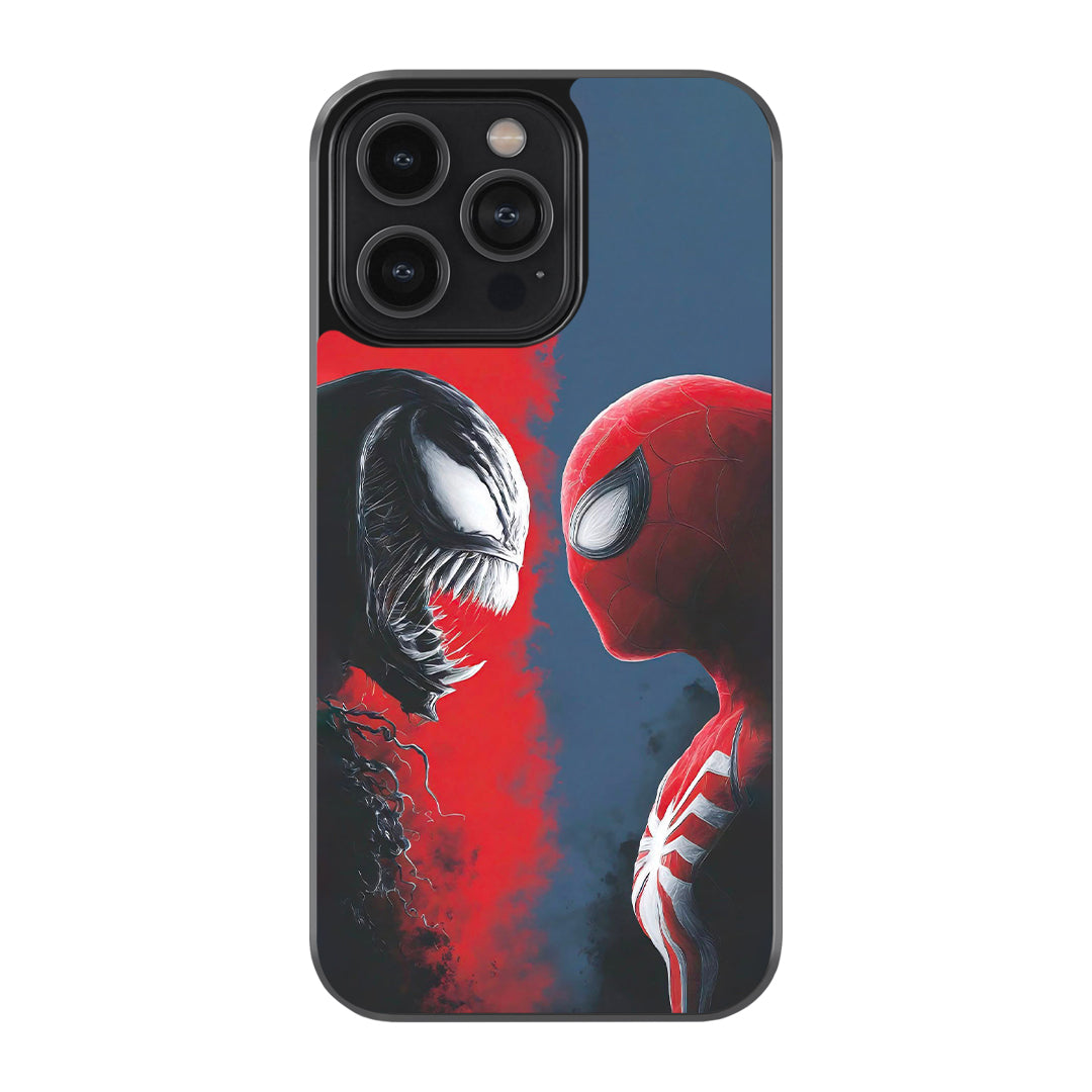 Spider vs Venom Face-Off Glass Case
