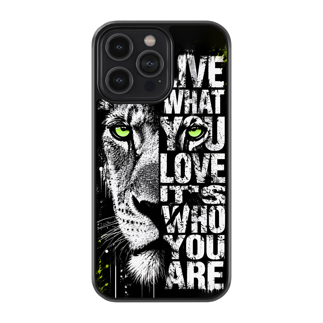 Lion Mindset Premium Glass Case