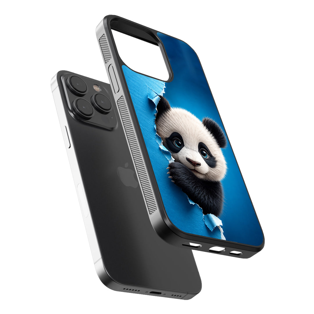 Cute Panda Peek Phone Case