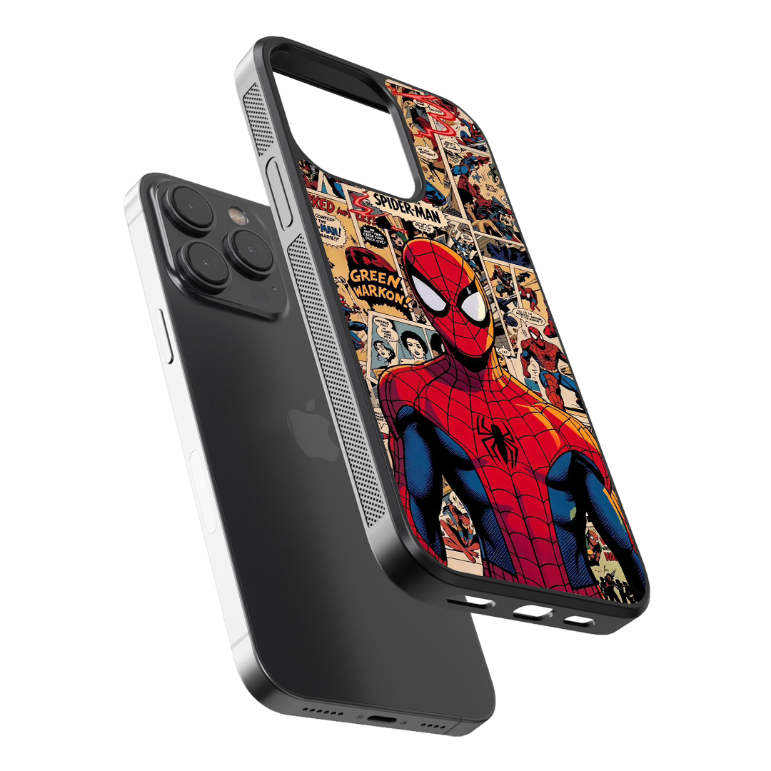 Spider-Man Comic Edition Glass Phone Case