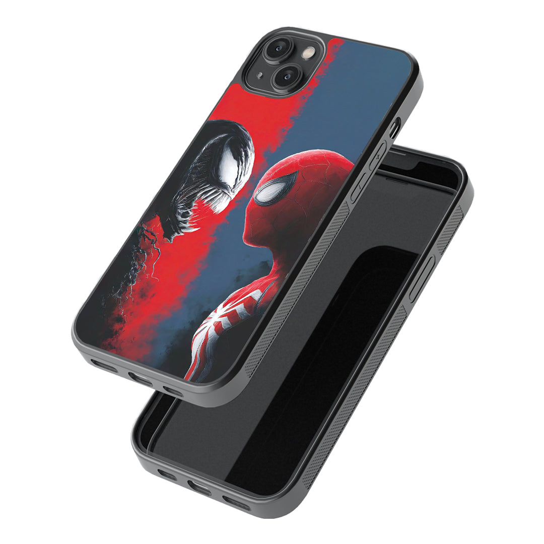 Spider vs Venom Face-Off Glass Case