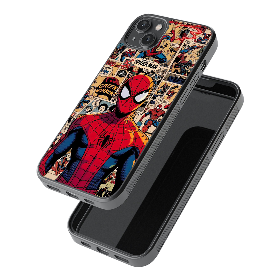 Spider-Man Comic Edition Glass Phone Case