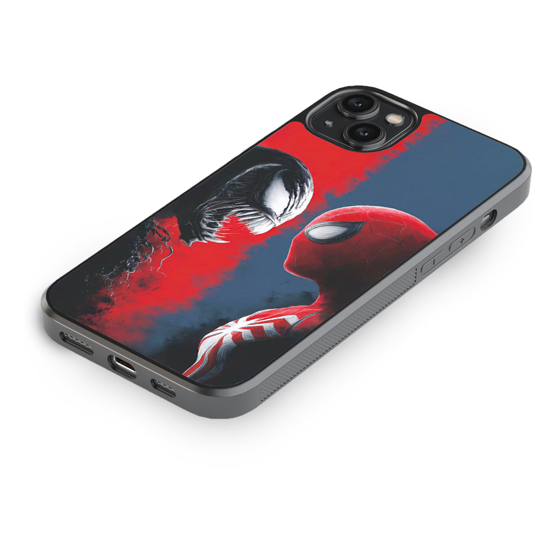 Spider vs Venom Face-Off Glass Case