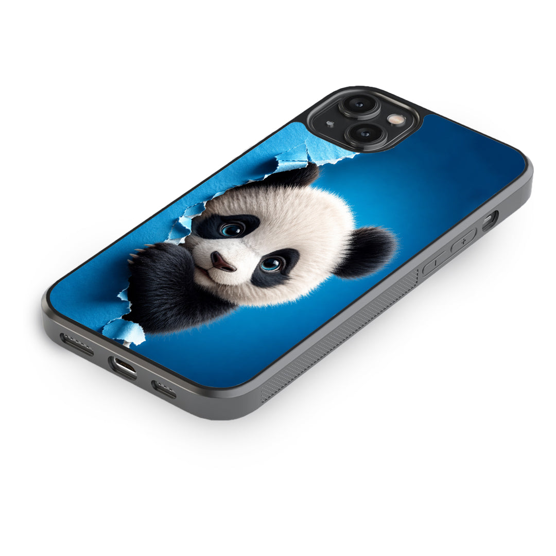 Cute Panda Peek Phone Case