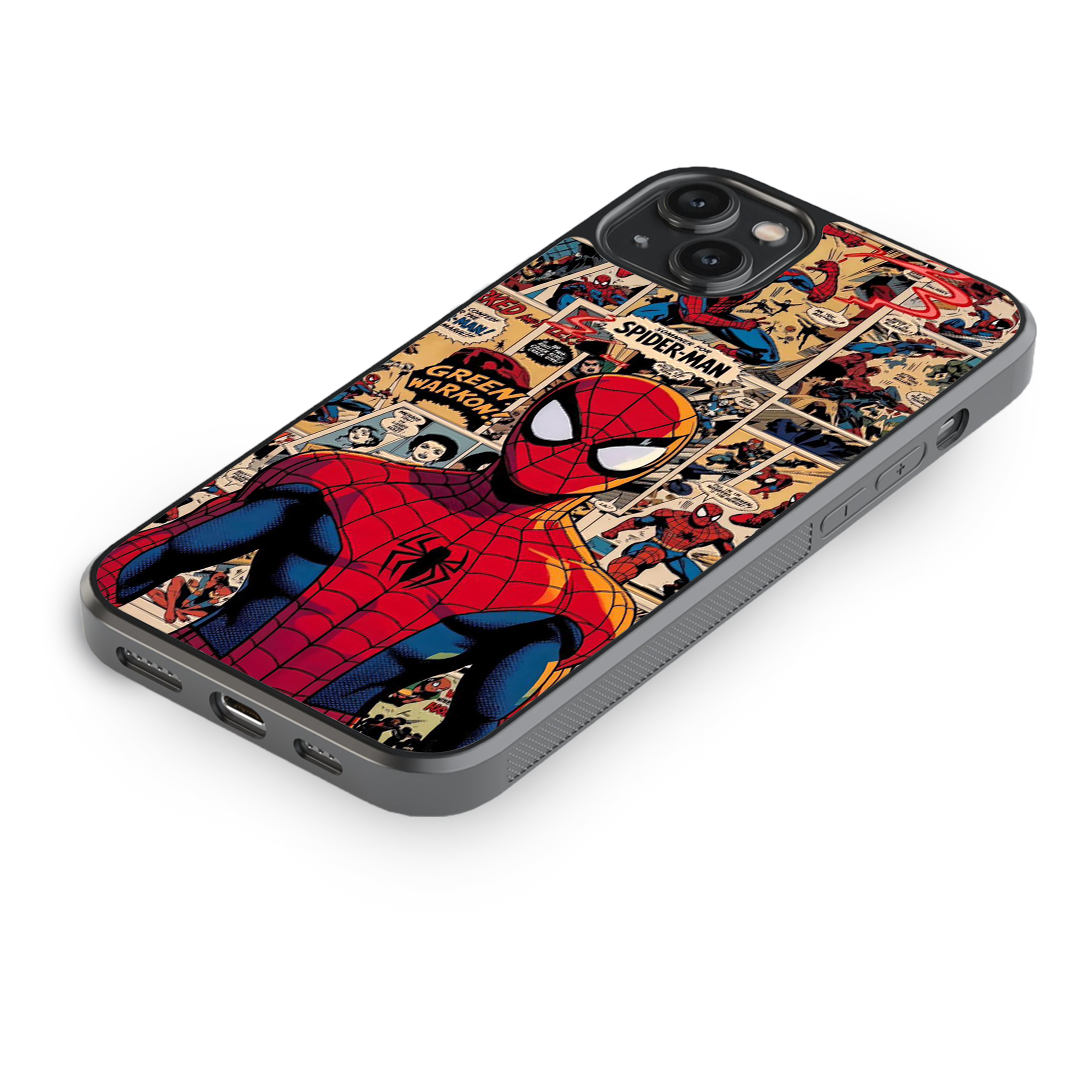 Spider-Man Comic Edition Glass Phone Case