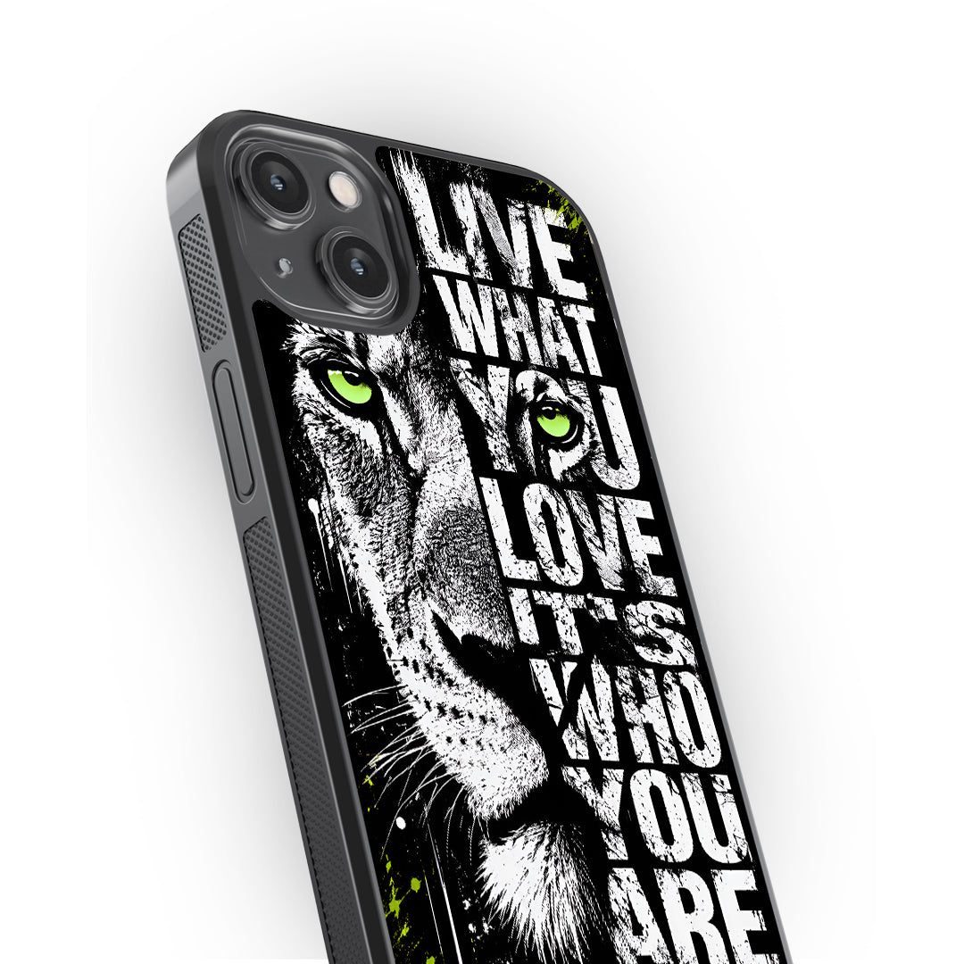 Lion Mindset Premium Glass Case