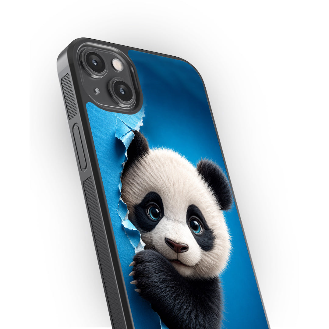 Cute Panda Peek Phone Case