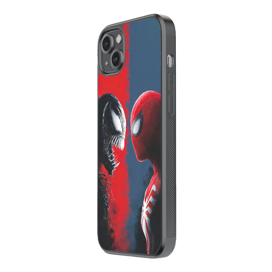 Spider vs Venom Face-Off Glass Case