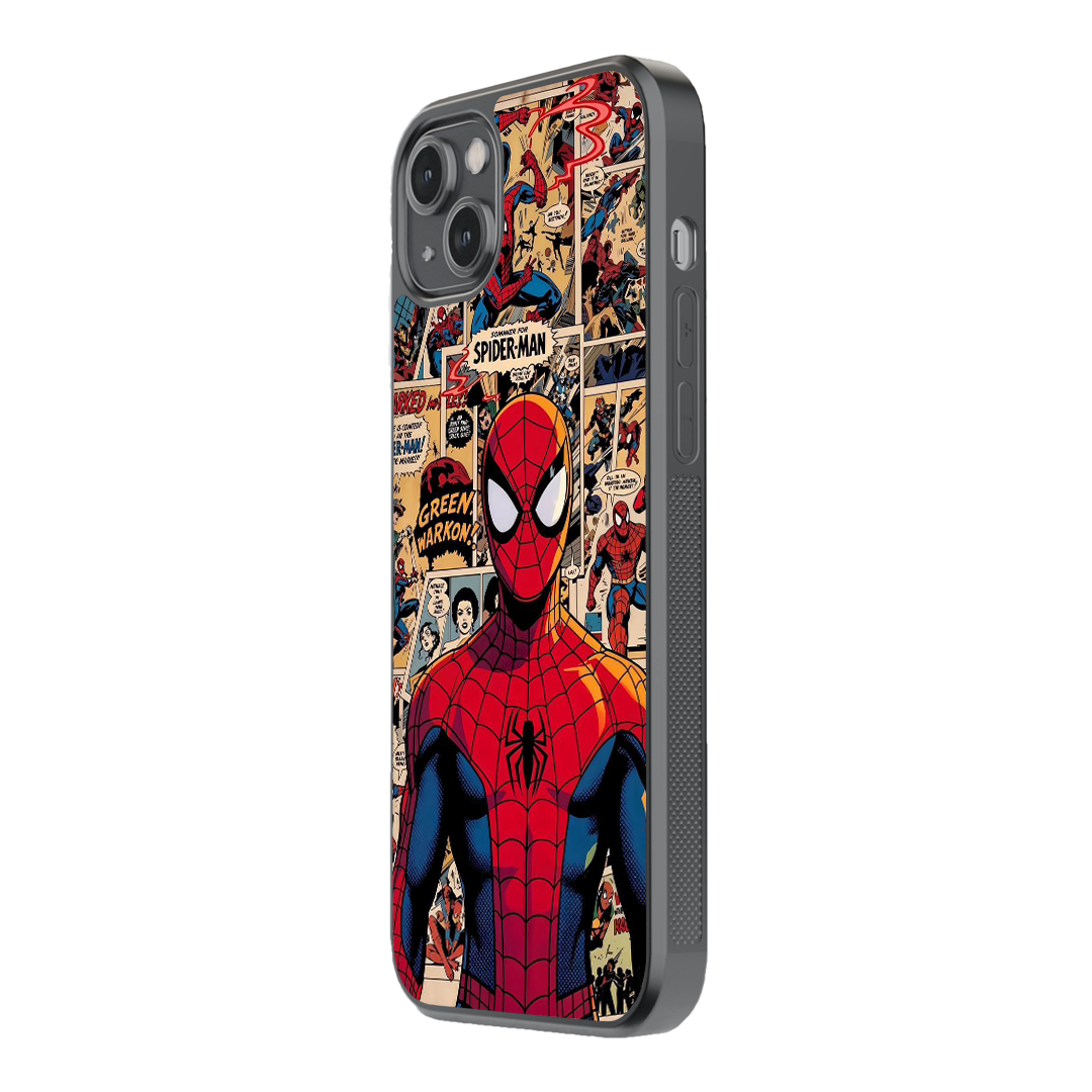 Spider-Man Comic Edition Glass Phone Case